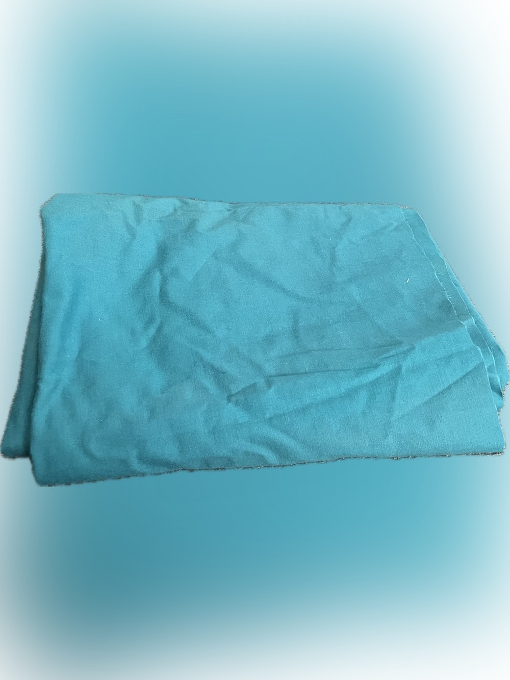 💥 Vintage Turquoise Fabric Panel Material Cotton Art Craft Sewing DIY